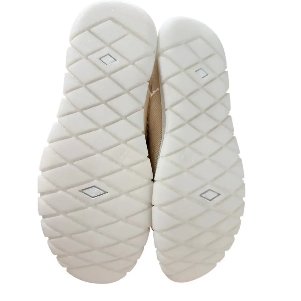 NEW Women's Distressed Canvas Slip-On Loafers Tan (Size E 40 / US 9)